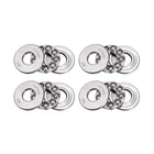 51100 Miniature Thrust Ball Bearing 10mm x 24mm x 9mm Chrome Steel with Washer 4pcs
