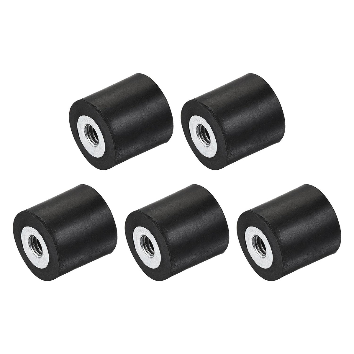 M3 Rubber Mounts, 5pcs Female/Female Vibration Isolator Shock Absorber, for Garage Motor Air Compressor Car Boat Bobbins, D10mmxH10mm