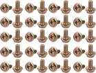 40Pcs M6x12mm Yellow Zinc Plated 4.8 Grade Phillips Drive Serrated Flange Hex Head Bolt