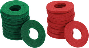 24 pezzi di cuscinetti anti-corrosione per terminali di batteria, dimensioni 46x20x30mm, protezione per i terminali dei batterie, 12 pezzi di colore rosso, 12 pezzi di colore verde