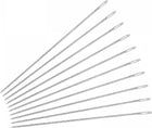 LinkMejor Beading Needles Fine Thin Long Straight Sewing Embroidery Threads Stainless Steel 1.57 Inch 100Pcs