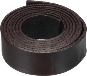 1.1 Yard 20mm Vintage Flat Leather Cord, Leather Strips for DIY Crafts Coffee