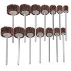 LinkMejor 14 Pcs 90mm Extra Panjang 1/4'' Pemegang Flap Wheel Sander
