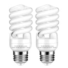 LinkMejor E26 Base 13W 2700K 900Lm CFL Lambaları, Sıcak Beyaz (2 Paket)