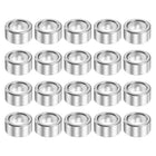 20Pcs Aluminum Spacer 3/8" OD x 1/4" ID x 3/16" Length Screw Standoff Bushing Plain Finish Unthreaded Round Metal Spacer for Screws Bolts and Rods, Silver
