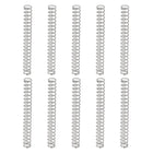 10Pcs Compression Springs, 0.4mm Wire Diameter x 4mm OD x 35mm Length 304 Stainless Steel Extension Spring Ballpoint Pen Pressure Springs for Shop Home Repairs, Silver