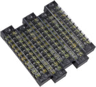 5 Pcs 10 Positions Dual Rows 600V 15A Wire Barrier Block Terminal Strip TB-1510L