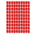 100pcs 15mm Inner Dia PVC Flexible Vinyl End Cap Screw Protector Cover Red