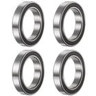 6805-2RS Deep Groove Ball Bearings 25mm Bore 37mm OD 7mm Thick Chrome Steel ABEC1 Accuracy Z2 Noise Level 4pcs