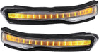 1 Pair Miroir de Vue Arrière Lumière Indicateur de Signal de Virage Jaune LED No.87614A7000/87624A7000 Gauche Droite pour Kia Forte Forte5 EX LX S 2014-2018