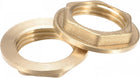 G1/2 Lock Nut with Flange, Hex Brass Female Locknut for Plumbing 4pcs