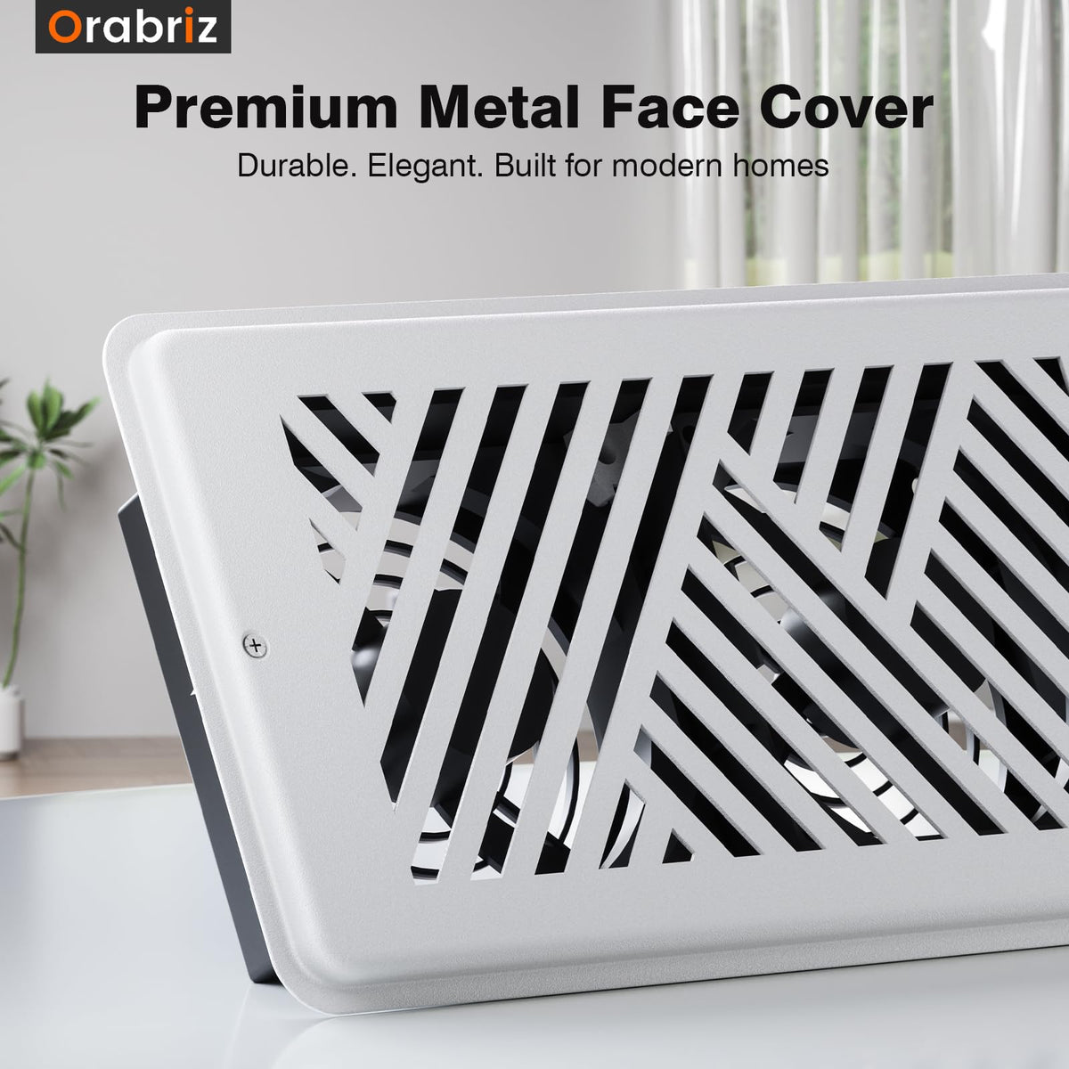 LinkMejor Smart AC Vent Booster Fan 4" x 10" Register med APP kontrol
