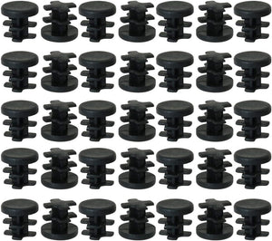3/4" 0.75" OD Plastic Round Tube Insert Glide End Cap Pad 35pcs 0.63"-0.71" Inner Dia for Furniture Cabinet Chair Feet Deck Protector