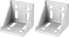 2Pcs Inside Corner Bracket Gusset, 57x57x59mm 6060 Angle Connectors for 3060/6060 Series Aluminum Extrusion Profile Silver