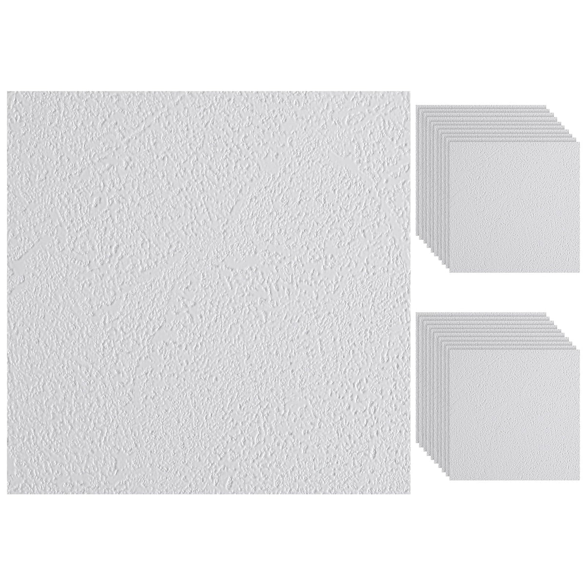LinkMejor 20 Pack Bandaj Autoadeziv pentru Plafon 3.9 x 3.9 Inch Pre Texturat