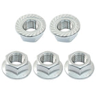 LinkMejor M12/1.25mm Flanță Filetată Hex Nuts, 5Pcs