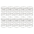 10Pcs Compression Springs, 0.4mm Wire Diameter x 9mm OD x 10mm Length 304 Stainless Steel Extension Spring Ballpoint Pen Pressure Springs for Shop Home Repairs, Silver