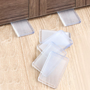 LinkMejor 8 Pcs Bantalan Kaca Plastik, Bantalan untuk Menge leveling Furniture