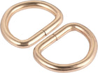 LinkMejor Metal D Ring 0.98"(25mm) D-Rings Buckle for Hardware Bags Belts Craft DIY Accessories Gold Tone 20pcs