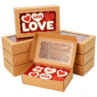 LinkMejor 50 Bruine Bakkestangen 8x5x2 inch met ramen