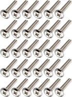 M6x35mm Phillips Head Screws Furniture Bolts Fastener Carbon Steel 30pcs