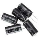 Electrolytic Capacitor Aluminum Radial High Frequency 150UF 450V 105 Celsius Life 3000H 18 x 35mm High Ripple Current,Low Impedance 5pcs