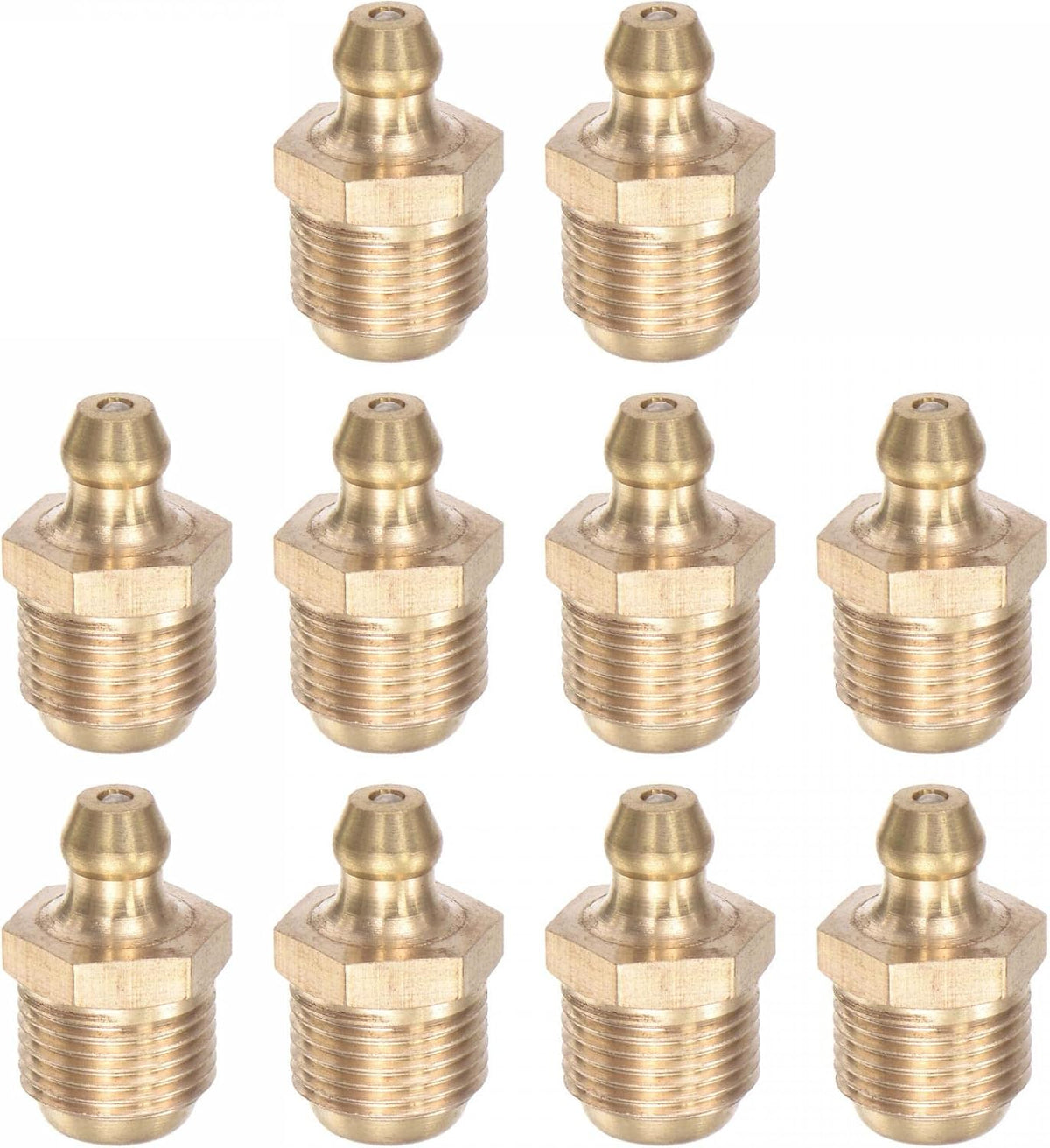 Brass rechte smeervatting M10 x 1mm spoel hydraulische smeervatting accessoires, 20 stuks
