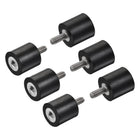M4 Rubber Mounts, 6pcs Male/Female Shock Absorber, for Motor Generator Compressor Garage Reverse Pump Impact Air Generator Bobbins, D15mmxH15mm
