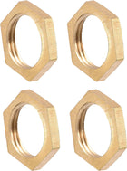 G3/8 Lock Nut, Hex Brass Female Locknut for Plumbing 4pcs