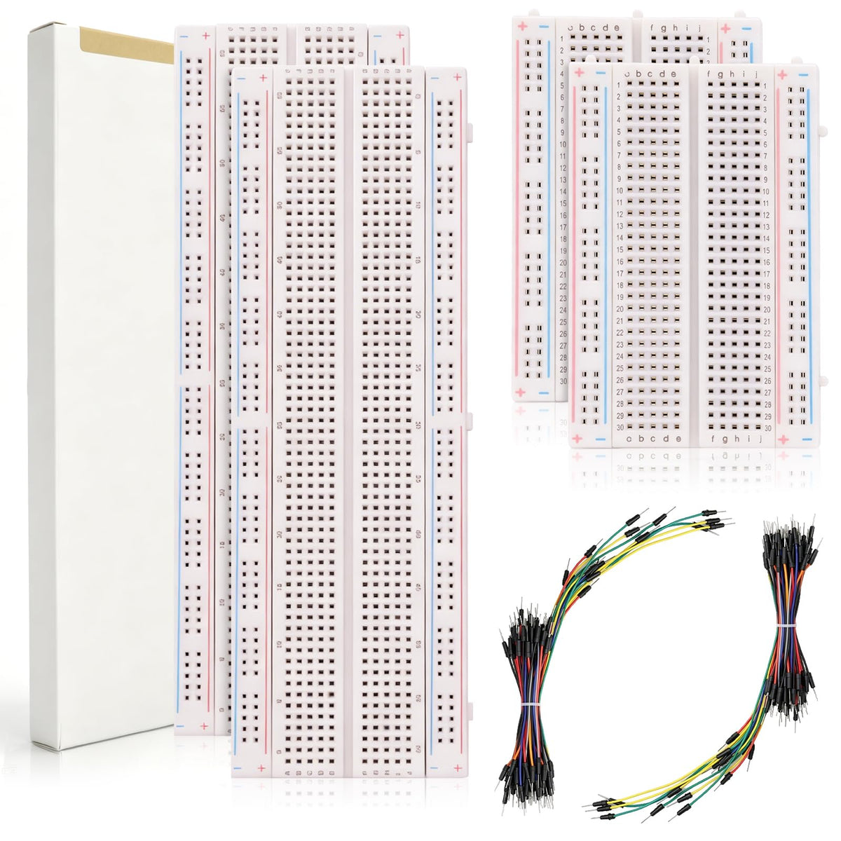 134Pcs Breadboard Kit Bezspawiany 830 * 2 & 400 * 2 Płyty Złączy