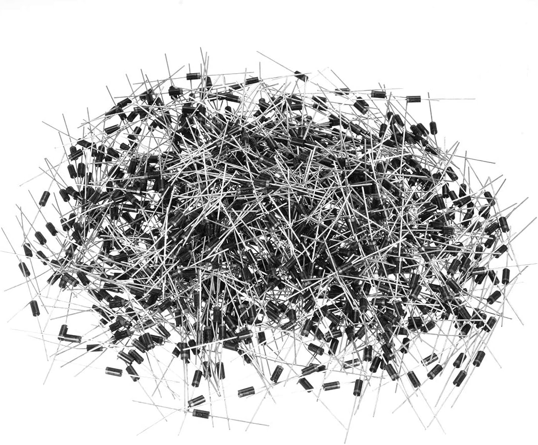 1N4007 Rectifier Diode 1A 1kV Electronic Silicon Diodes 1000pcs
