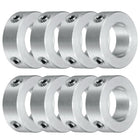 8pcs Set Screw Collars 14mm Bore, Aluminum Shaft Collars, 25mm OD and 9mm Thickness, Set Screw Clamp Collar, Stop Collar for Linear Rod Shaft Guide