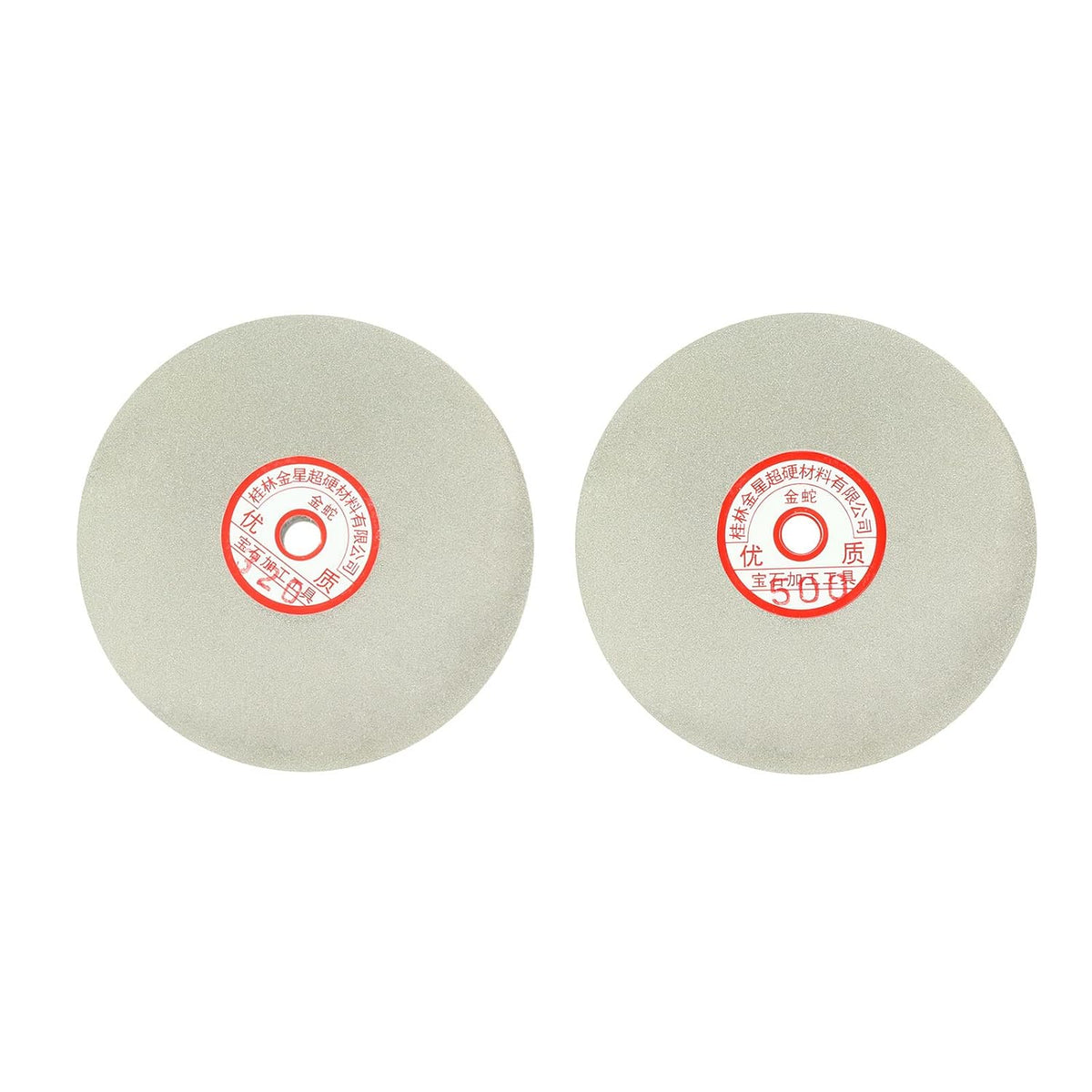 6-inch 320 & 500 Grits Diamond Coated Flat Lap Wheel Grinding Sanding Polishing Disc 2pcs