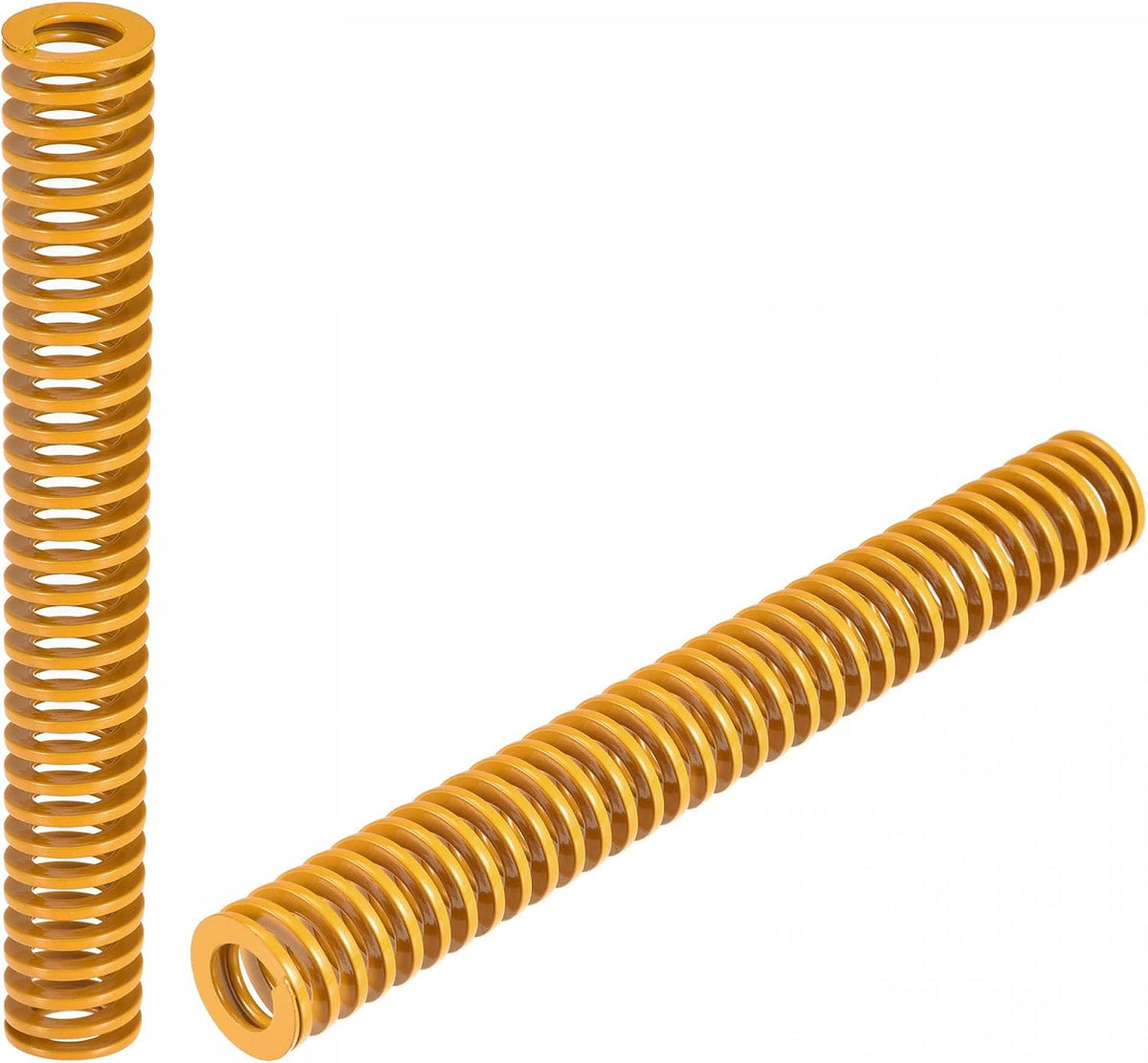 3D Printer Die Spring, 20mm OD 150mm Long 2pcs Spiral Stamping Light Load Compression Mould Die Springs for 3D Printer Electric Part, Yellow