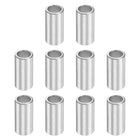 10Pcs Aluminum Spacer 7/16" OD x 5/16" ID x 7/8" Length Screw Standoff Bushing Plain Finish Unthreaded Round Metal Spacer for Screws Bolts and Rods, Silver