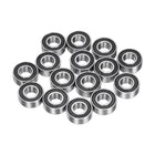15pcs 686-2RS Miniature Deep Groove Ball Bearings 6x13x5mm Double Sealed Bearings (Black) for Electric Motor, Home Appliances, Machinery, (ABEC 3)