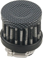 Auto Car Carbon Fiber Rubber End Clamp on 25mm 1" Intake Air Filter