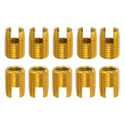 Self Tapping Threaded Inserts, 15pcs M12-1.75 Female to M16-1.5 Male Carbon Steel Slotted Thread Repair Inserts Nuts, 22mm Long