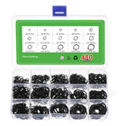 480 Pcs External Retaining Rings, 15 Sizes 65Mn Carbon Steel External Circlip Snap Rings Assortment Kits Round Wire Snap Rings for Valves Electrical Appliances