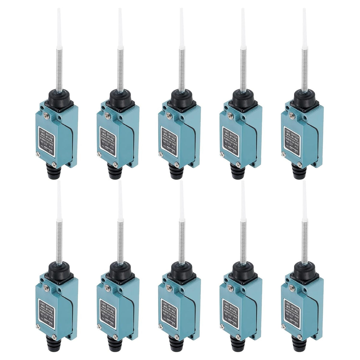Limit Switch Flexible Coil Spring Momentary ME-8166 1NC+1NO for 3D Printer Door Switch Metal Momentary Switch 10 Pcs