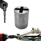 Universeller Schukostecker für Handbohrer, Schuhkabelbohreradapter für Auto, mit einem 1/2-Zoll-Schukosteckerbohrer