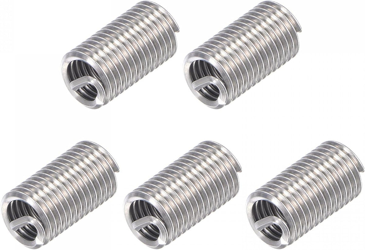 Wire Thread Inserts 5/16-18 UNC 3.0D 304 Stainless Steel Helical Type Coiled Wire Screw Repair Threaded Sleeve Steel Sheath 5pcs