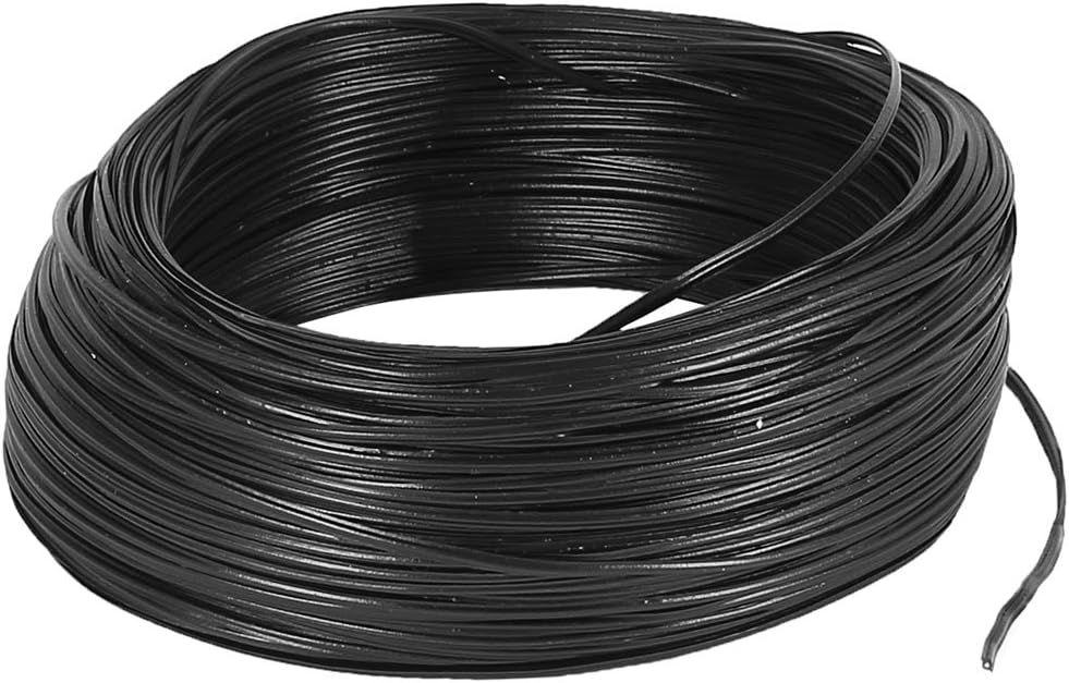Black PVC Coated Electro Galvanized 0.55mm Diameter Iron Wire 100M