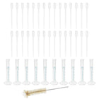 Plastic Graduated Cylinder, 10ml Measuring Cylinder with 30 Transfer Pipettes and 1 Brush, 41in1 Set for Science Lab