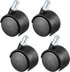1.5 Inch Swivel Caster Wheels Nylon 360 Degree Threaded Stem Caster Wheel, M8 x 13mm, 100lb Total Capacity, Pack of 4