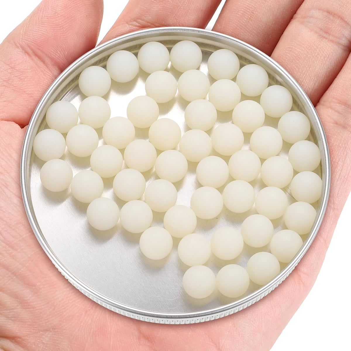 50 Stück Nylon Lagerkugeln 10mm starke Kunststoffkugeln, Präzise Mini Nylonkugeln