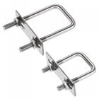 Square U-Bolts 304 Stainless Steel, 2pcs M6x25x50mm, 2pcs M6x30x70mm