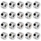 20pcs Set Screw Collars 3.05mm Bore Shaft Collars, 8mm OD, 4mm Width, Drill Stop Collar, Carbon Steel Drill Bits Depth Collars