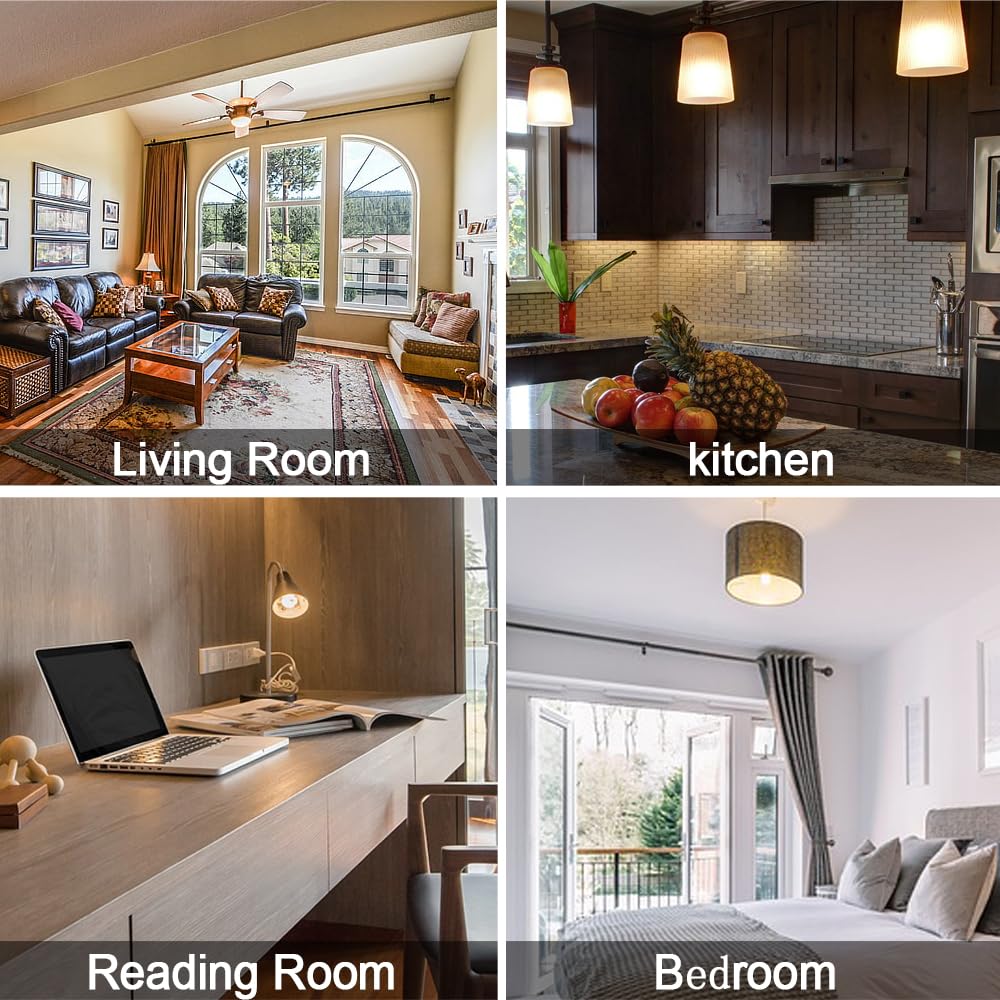 LinkMejor 2 Pack A15 2700K 6W 120V E26, mała lampka LED do kuchenki