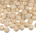 300pcs Round Wood Balls 10mm Diameter Unfinished Solid Wooden Beads, Small Natural Craft Balls for DIY Craft Projects Art Ornaments